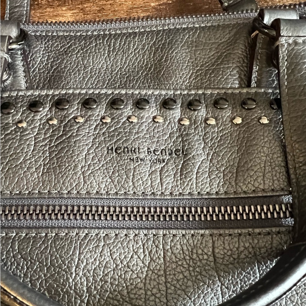 Henri Bendel Black Leather Handbag